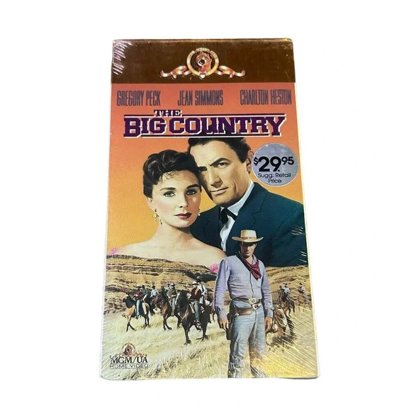 The Big Country Dual VHS Box Set Western Classic Two Tapes BRAND NEW, SEALED - Picture 1 of 8